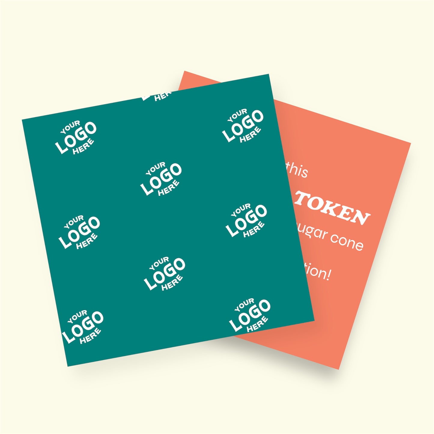 Custom Single Scoop Token Backings