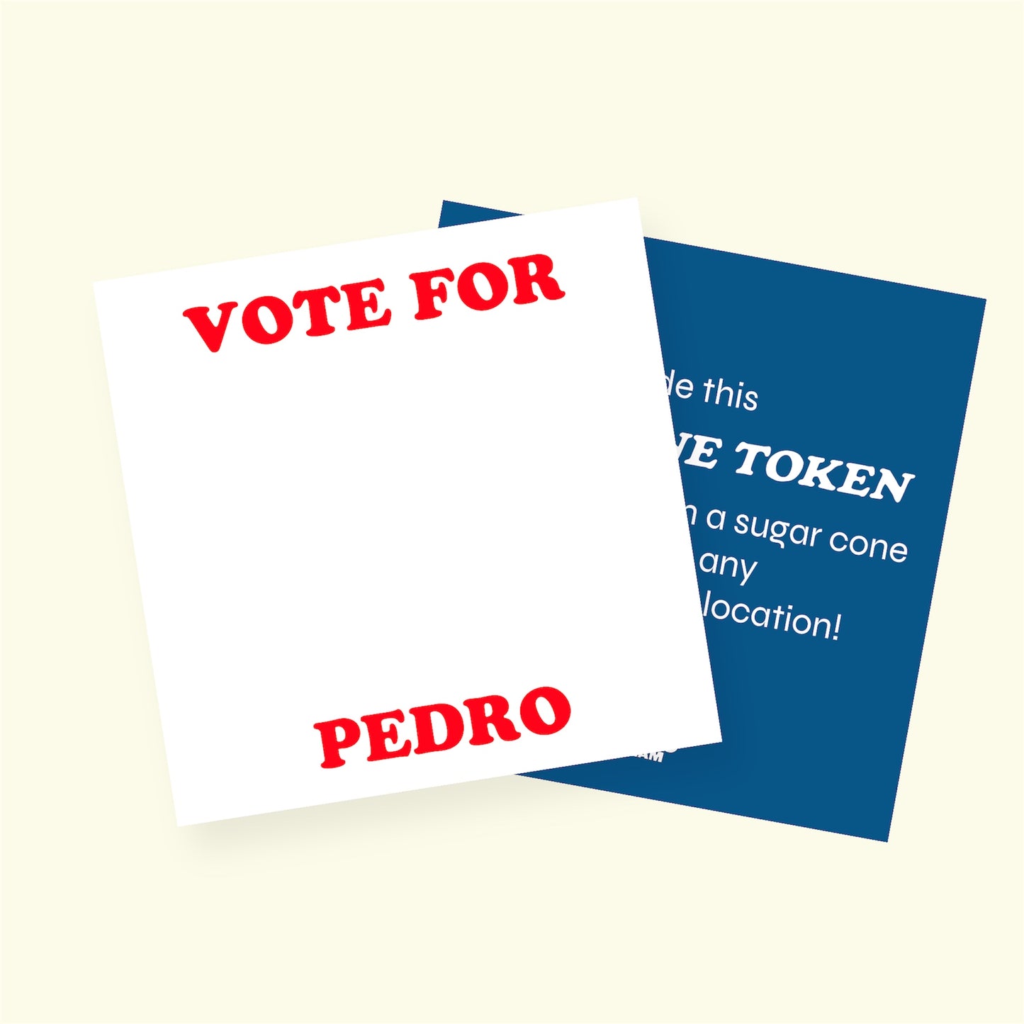 Custom Kids Cone Token Backings